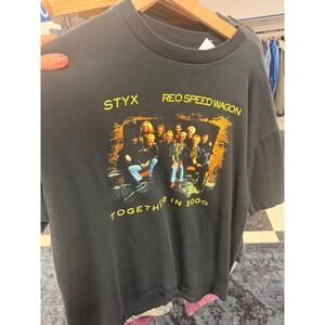 Styx REO Speedwagon Together in 2000 Tour T Shirt XL All Sport Events